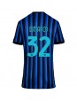 Billige Inter Milan Federico Dimarco #32 Hjemmedrakt Dame 2025-26 Kortermet